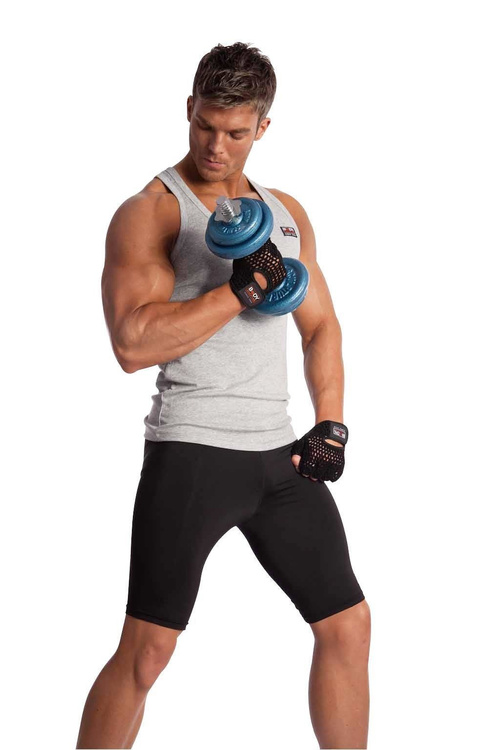 Rękawice treningowe siatka/skóra SW 83 - Body Sculpture