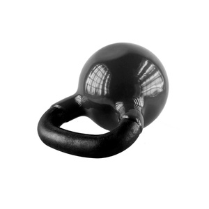 Hantla winylowa żeliwna kettlebell czarna 6 kg - HMS