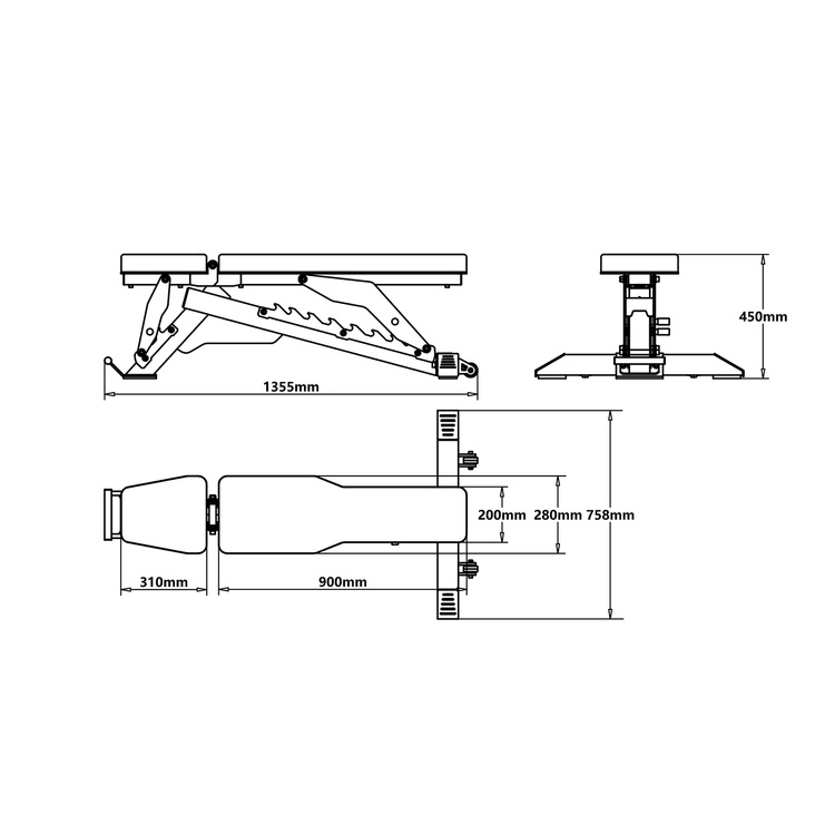L3150 REGULOWANA ŁAWKA DO ĆWICZEŃ