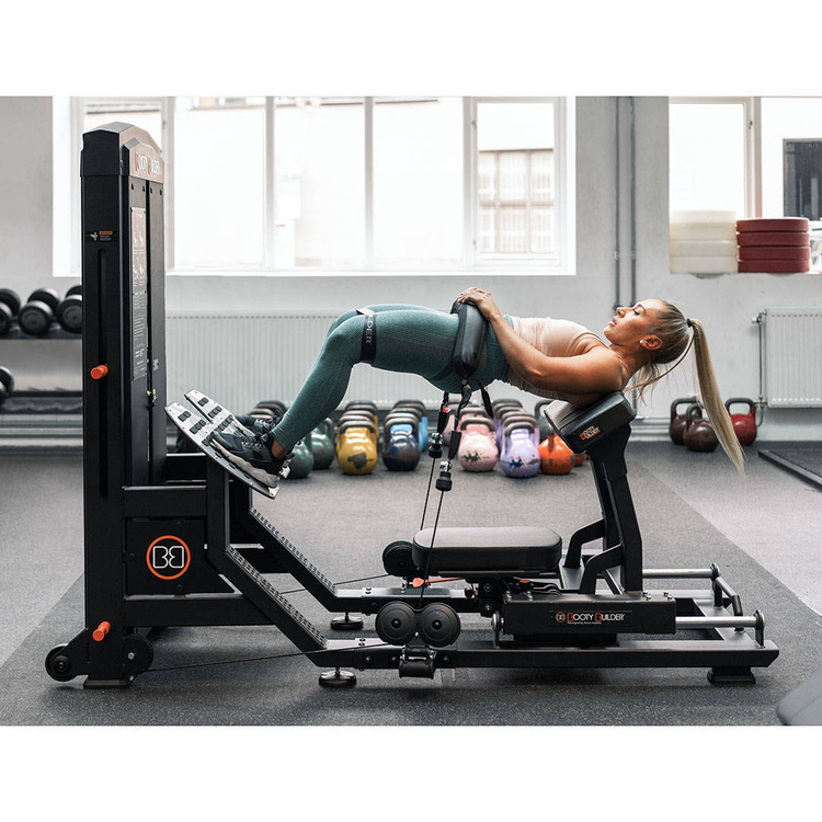 Maszyna ze stosem do treningu mięśni pośladkowowych BB V8 - Booty Builder