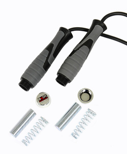 Skakanka speed z obciążnikami 2 x 100g BK 256 - Body Sculpture