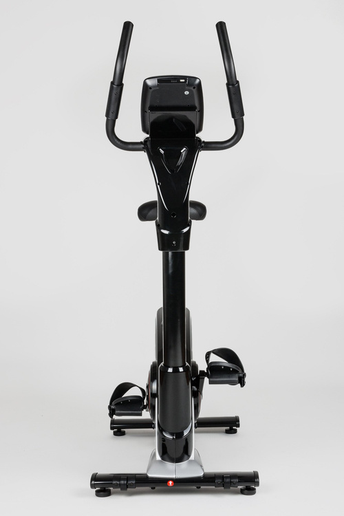 Rower elektryczno-magnetyczny HS-090H Apollo srebrny + mata - Hop Sport