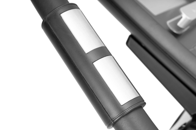 Rower elektryczno-magnetyczny HS-090H Apollo srebrny + mata - Hop Sport