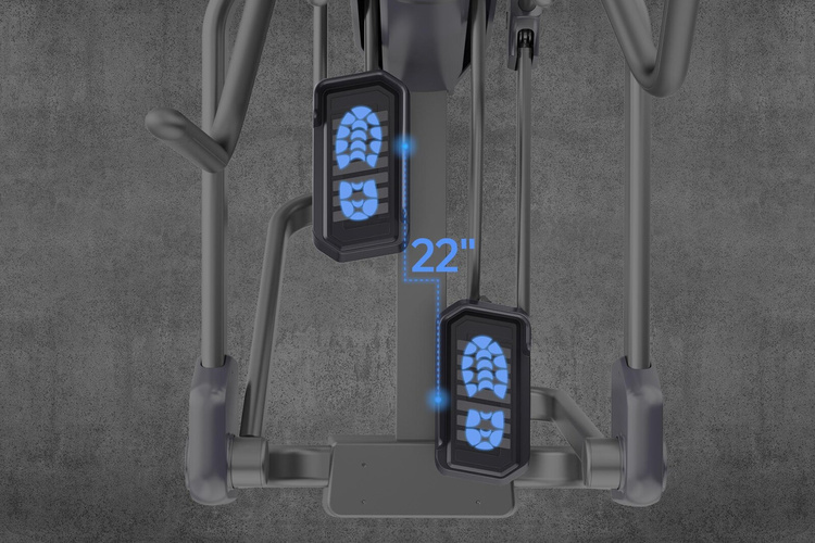 Elektromagnetyczny orbitrek E17 V8 LED - Gymost