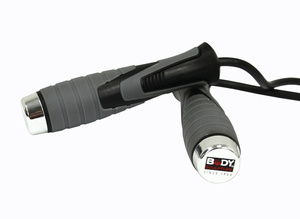 Skakanka speed z obciążnikami 2 x 100g BK 256 - Body Sculpture