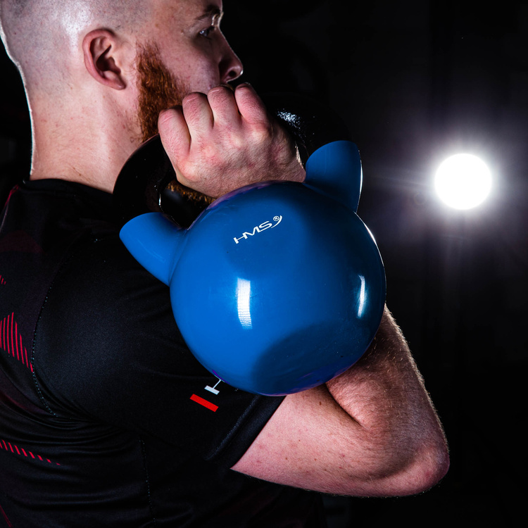 Hantla winylowa żeliwna kettlebell 8 kg - HMS
