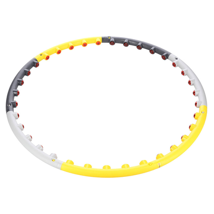 Hula hop masujący z magnesami HHP005 grey-yellow - HMS