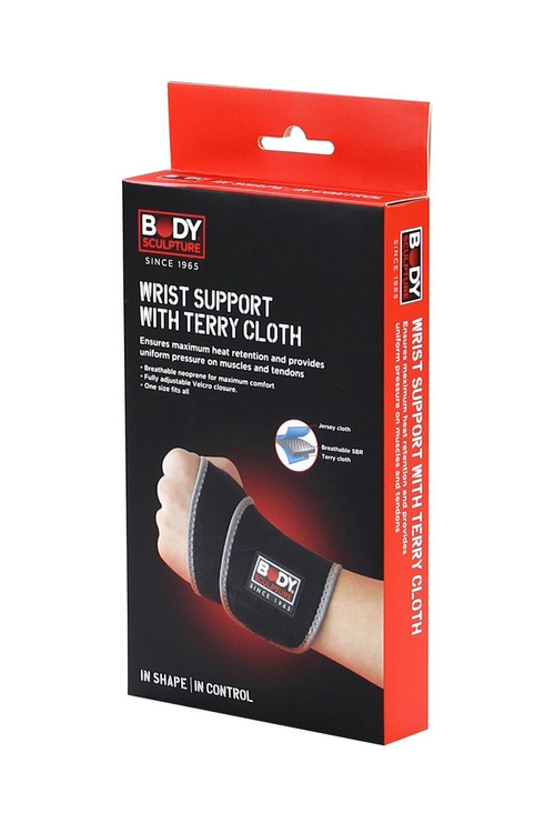 Stabilizator nadgarstka z materiałem frotte BNS 420E - Body Sculpture