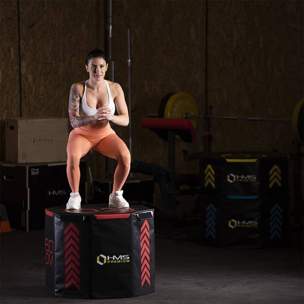 Zestaw skrzynie plyometryczne octagon soft (3 cześci) PYOBS01- HMS