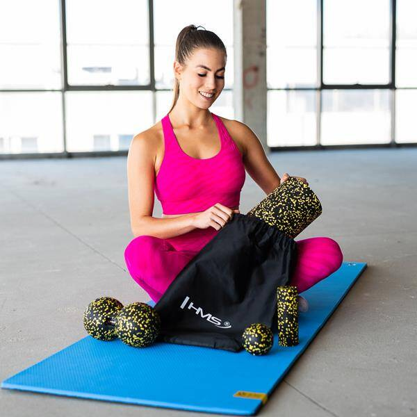 Zestaw do masażu wałki i piłki FSBM04 Black-Yellow- HMS