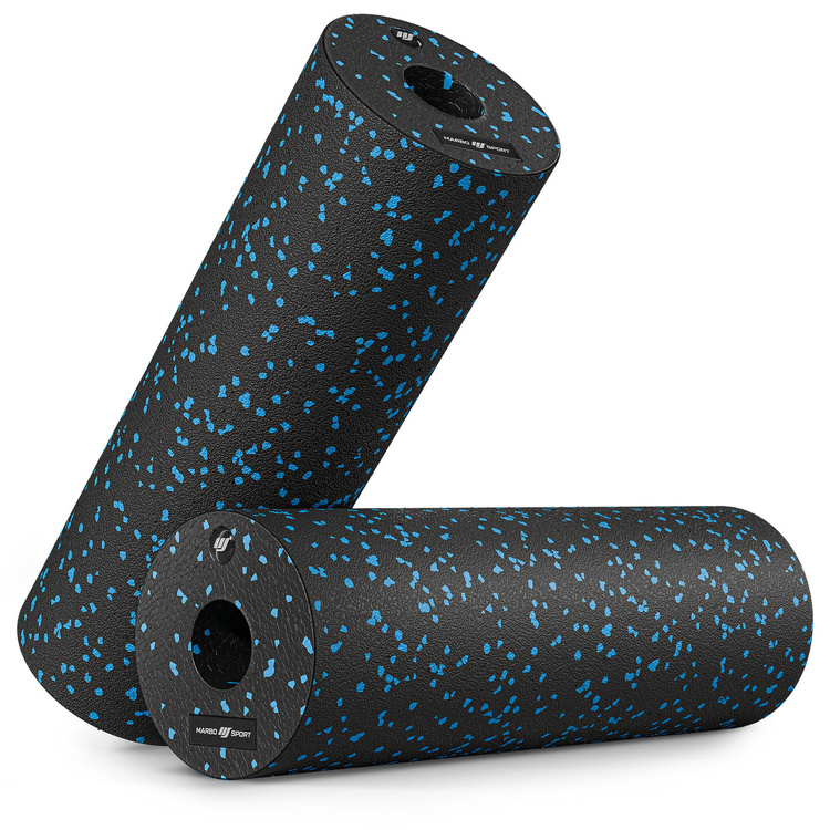 Wałek/roller do masażu EPP 45 cm czarny/niebieski - Marbo Sport