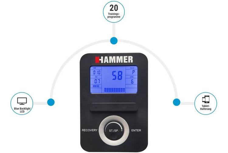 Wioślarz magnetyczny PRO FORCE II - Hammer