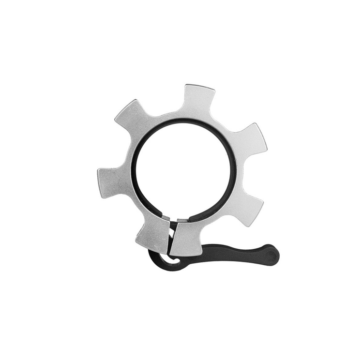 Zaciski ZG1500 do gryfów olimpijskich 50mm (2szt) srebrne - HMS