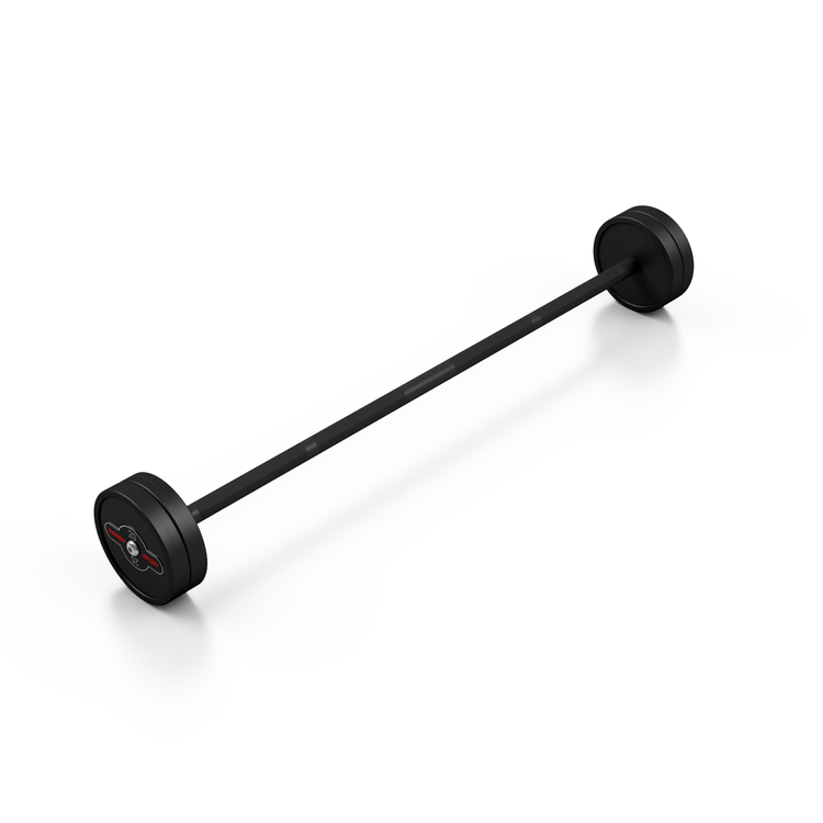 Sztanga gumowana prosta 20 kg czarny mat - Marbo Sport