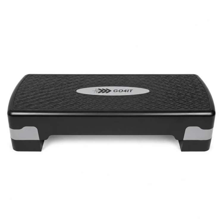 Step do aerobiku czarno-szary - GO4IT