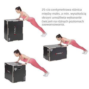 DSC02 Skrzynia plyometryczna wzmocniona 750x600x500 mm HMS
