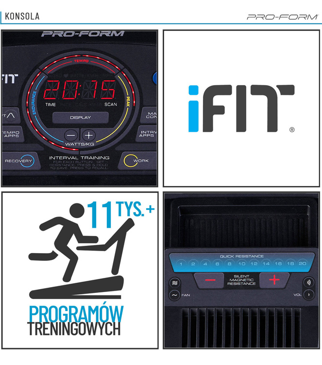 Rower Poziomy Programowany 225 CSX - ProForm