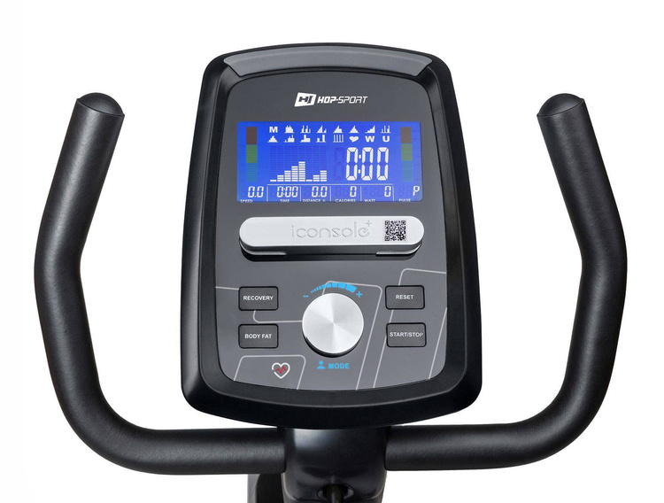 Rower leżący HS-070L Helix srebrny + mata - Hop Sport