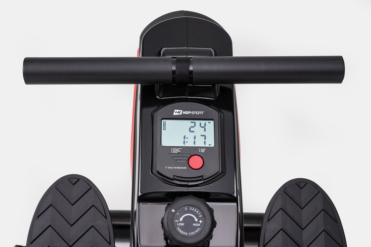 Wioślarz magnetyczny HS-060R Cross czerwony - Hop Sport