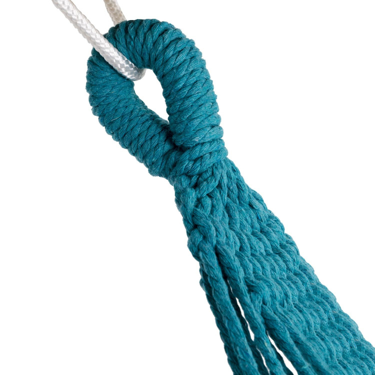 Dwuosobowy hamak ogrodowy bujak huśtawka leżak 200x150cm boho zielony