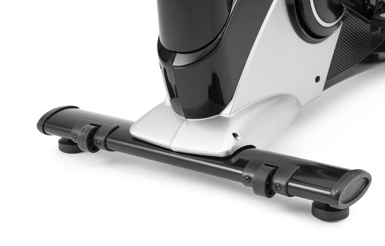 Rower elektryczno-magnetyczny HS-090H Apollo srebrny + mata - Hop Sport