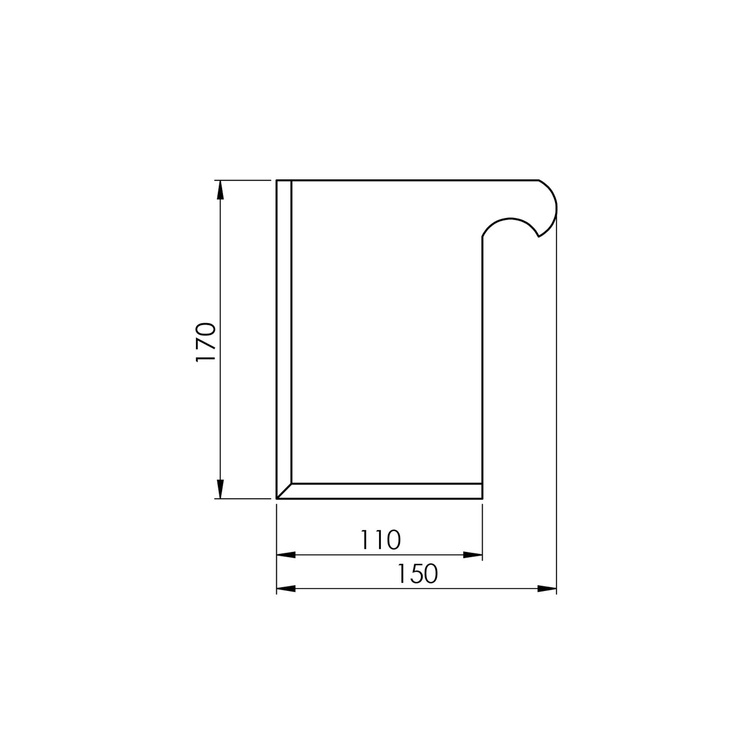 Narożnik (łącznik) do podłogi pod wolne ciężary puzzle 10 mm czarny II