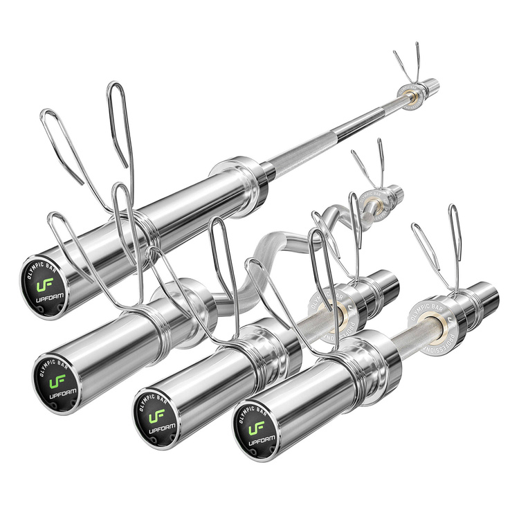 Zestaw OLG1 | Gryf olimpijski 180 cm + Gryf olimpijski lekko łamany 120 cm + 2x Gryf krótki olimpijski 50 cm - UpForm