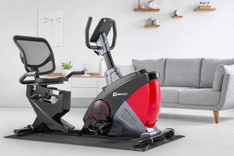 Rower poziomy HS-070L Helix z iConsole+ czerwony - Hop Sport