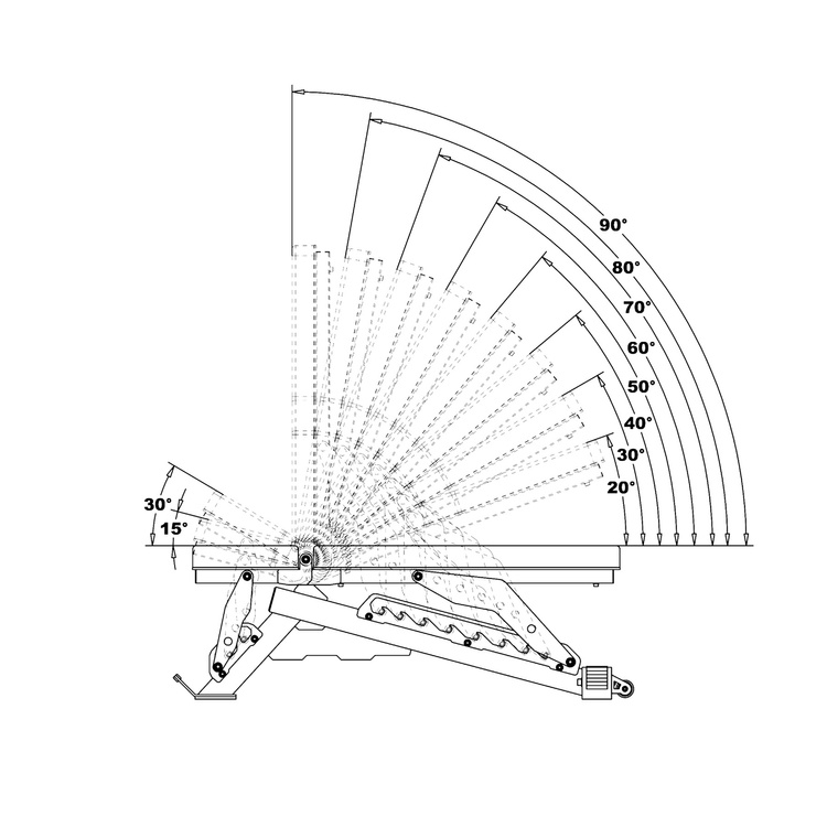 L3150 REGULOWANA ŁAWKA DO ĆWICZEŃ