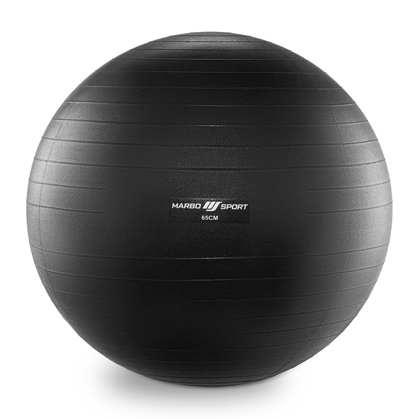 Piłka gimnastyczna Anti-Burst 65 cm czarna Marbo Sport