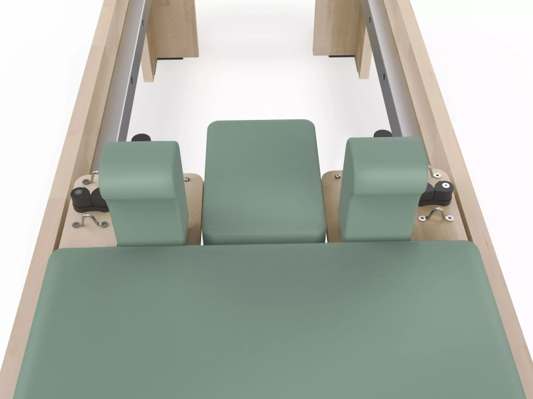 Reformer do Pilatesu PTX6000 Cadillac Drewniany (green tea) Toorx Liveness - Łóżko do Pilatesu (PTX-6000G)