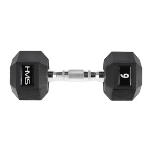 Hantla stalowa gumowana Hex Pro 6 kg - HMS