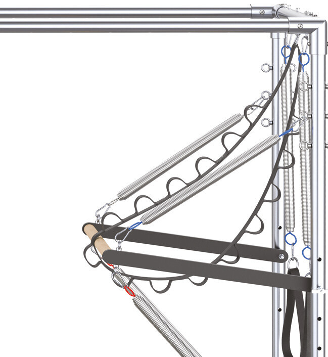 Reformer do Pilatesu PTX6000 Cadillac Drewniany (green tea) Toorx Liveness - Łóżko do Pilatesu (PTX-6000G)
