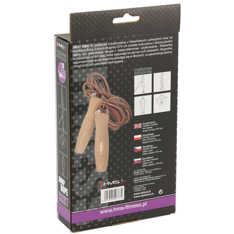 Skórzana skakanka 270 cm SK07 - HMS