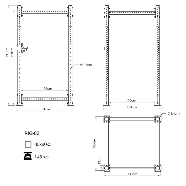 Klatka Power Cage PRO UFT-RIG-02 - UpForm