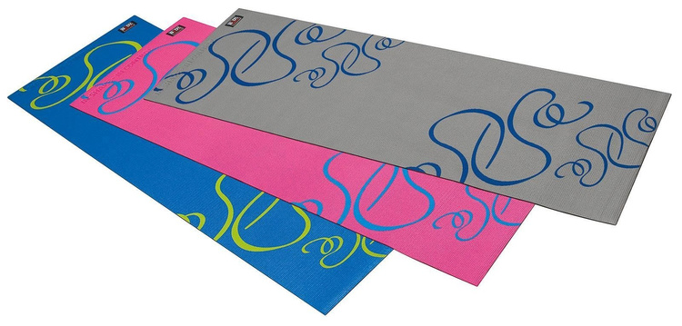 Mata do jogi z paskiem BB 8300 niebieska - Body Scultpture