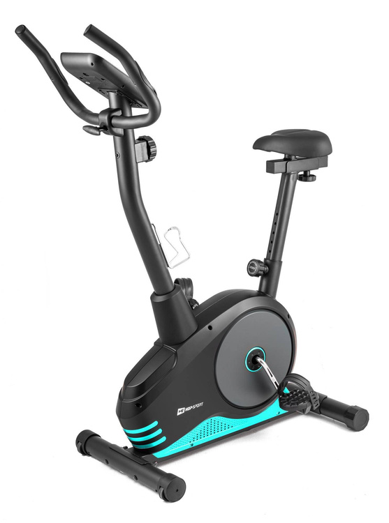 Rower magnetyczny HS-2080 Spark czarno-turkusowy - Hop Sport