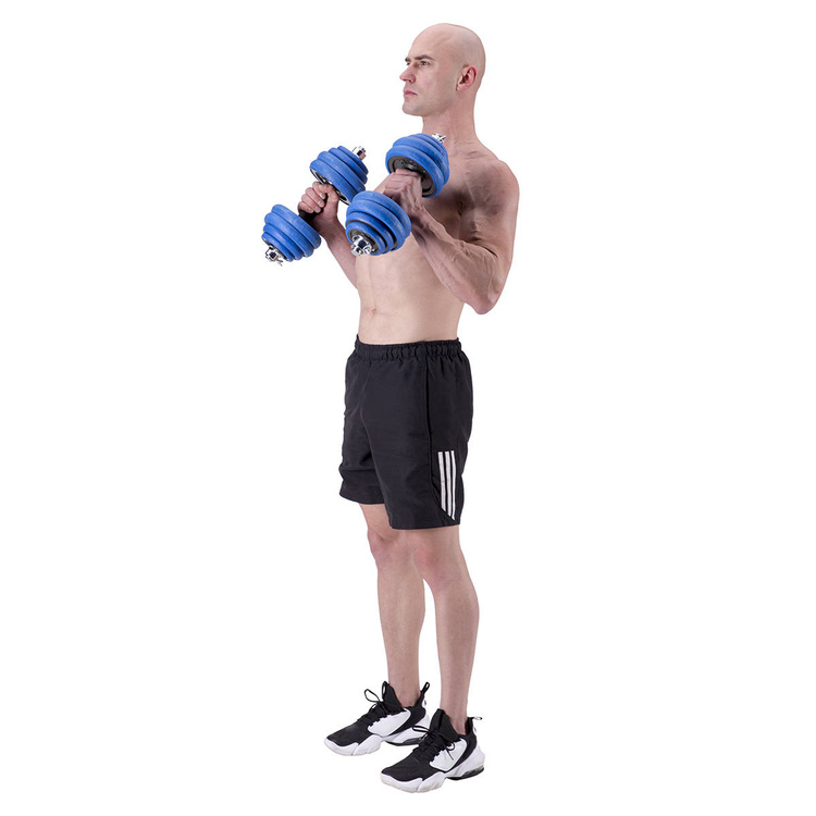 Sztangielki gumowane SGG30 BAR 30kg - HMS