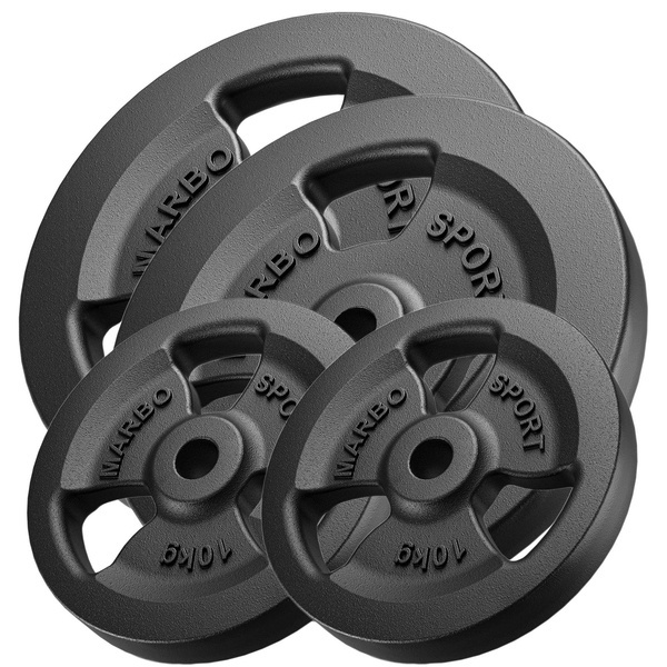 Zestaw obciążeń żeliwnych kierownica 60 kg / 2 x 20 kg + 2 x 10 kg - Marbo Sport