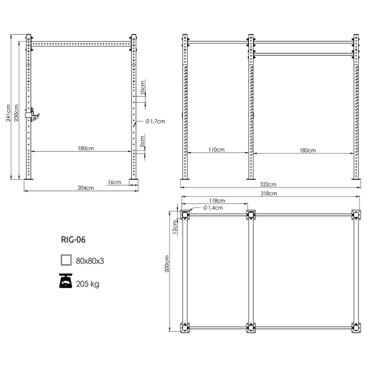 Klatka Power Cage PRO UFT-RIG-06 - UpForm