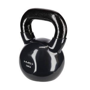 Hantla winylowa żeliwna kettlebell czarna 10 kg - HMS