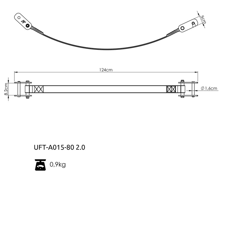 Taśmy asekuracyjne do klatek RIG PRO 80x80 - UpForm