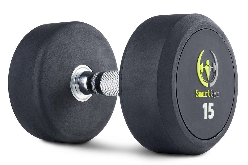 Zestaw hantli gumowanych HQ 540 kg ze stojakiem MFS002 SmartGym